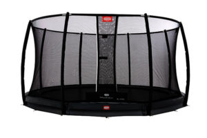 BERG Trampolin Inground Champion grau 430 mit Sicherheitsnetz Deluxe