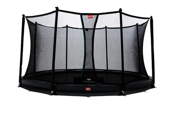 BERG Trampolin Inground Champion grau 430 mit Sicherheitsnetz Comfort