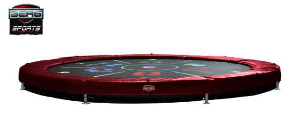 Berg Trampolin Sports Inground Elite Tattoo red 430