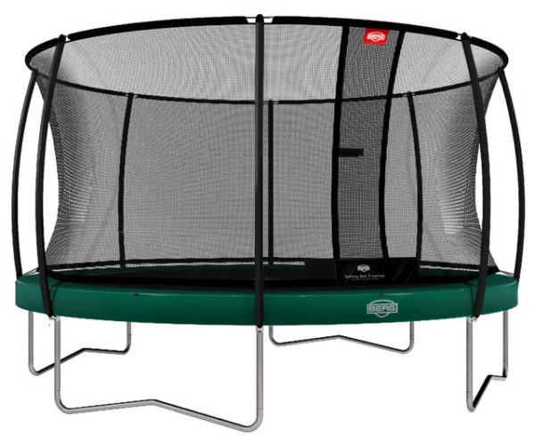 Berg Trampolin Elite grün 430 cm mit Sicherheitsnetz T-Serie